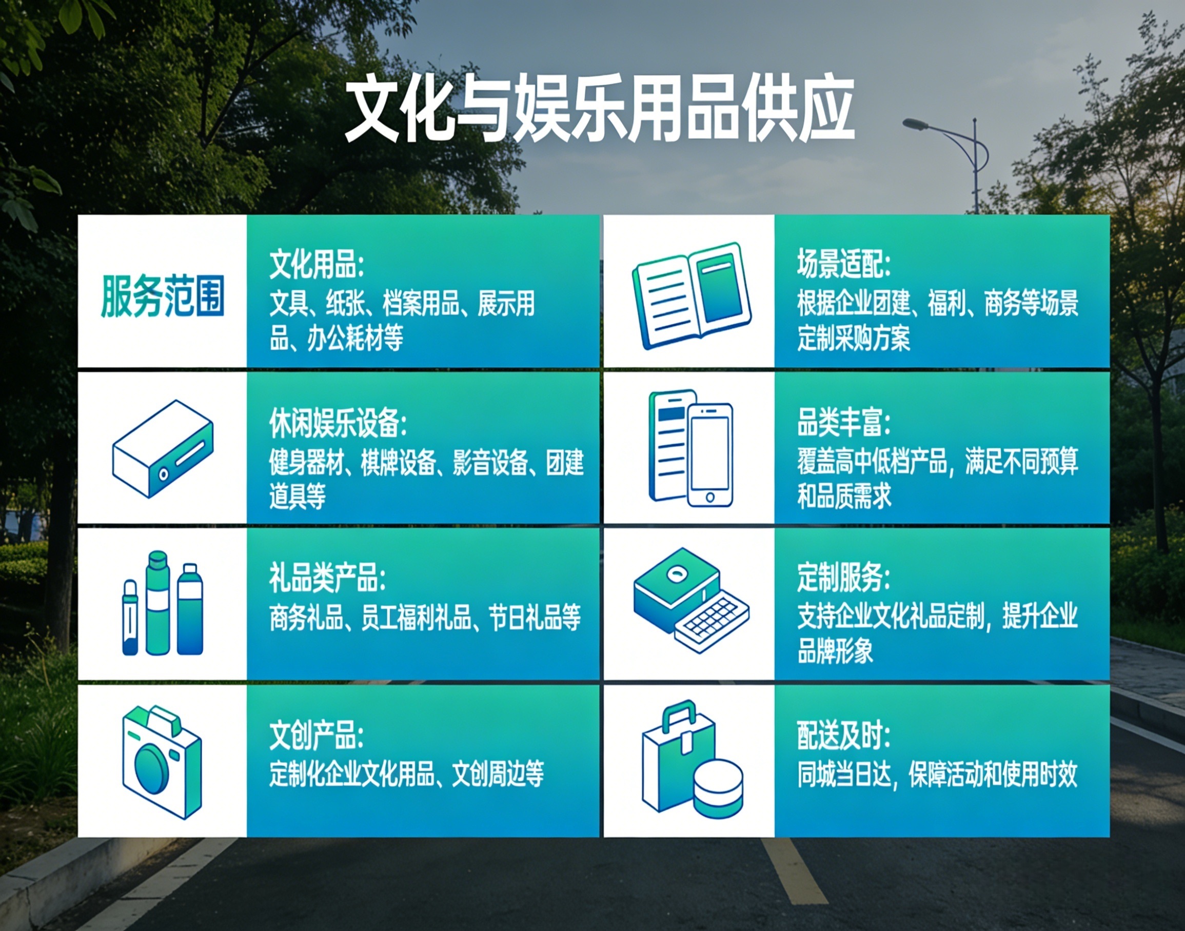 文化与娱乐用品供应